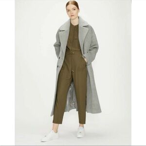 Ted Baker Tyrah Utility Joggers 8 Khaki Green Drawstring High Rise Cropped Ankle